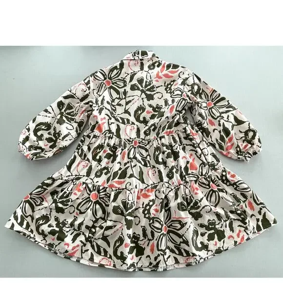 Maeve Anthropologie Sz XS Bettina Shirtdress Cotton Abstract Mini Babydoll Boho - Picture 6 of 16